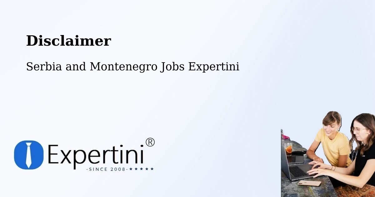 Disclaimer – Calgary - Serbia and Montenegro Jobs Expertini